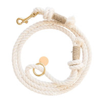 Laisse de chien en coton de luxe motif solide accessoires pour animaux de compagnie populaires en gros corde de chien pour l'Europe et l'Amérique