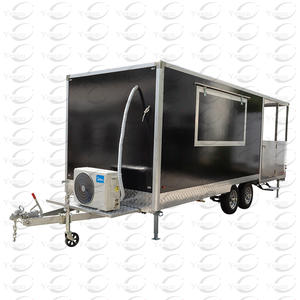 喫煙者のためのポーチ付きの新しいデザインの屋外カスタム完全装備BBQモバイルフードトラックトレーラーフードトレーラー - Product Image 4