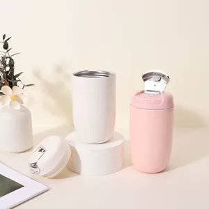 Gourde isotherme portable en acier inoxydable de 350 ml, gobelet sport à double paroi, isolation double couche, rétention thermique de 6 à 12 heures - Product Image 3