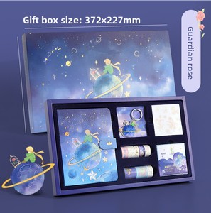 Set Regalo di Quaderni Commemorativi di Viaggio di Alto Valore in Stile Cartone Animato con Adesivi Creativi Dorati, Regalo <span class=keywords><strong>per</strong></span> Ragazze - Product Image 3