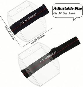 Customized Logo Badge With Hook <b>Ring</b> and Fastening Mechanism for Transparent Plastic <b>Name</b> Tag Holder - Product Image 5