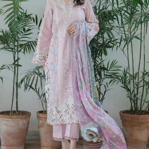 Pakistan et indien Shalwar Kameez costumes sur tissu de pelouse vêtements de cérémonie pelouse coton imprimé Salwar Maxi Kameez costume de pelouse - Product Image 1