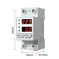Relais OUPA AVP monophasé CA 12~230V super stable, réglable 40/63/80A, protection contre les sous-tensions, LED 50Hz PC