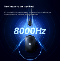Souris de jeu Mchose A5 V3 Ultra+ 55g légère avec capteur 3955TI, molette de défilement TTC Gold, DPI overclocké 50K, tri-mode 2.4G/BT/USB-C double 8K