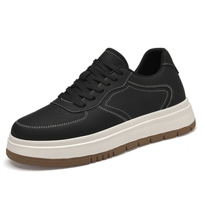 Zapatillas Deportivas Blancas Casuales para <span class=keywords><strong>Hombre</strong></span> de Alta Calidad, con Aumento de Altura, para Primavera/Otoño/Invierno, de Cuero Genuino, con Cordones, para Caminar, con Suela de EVA - Product Image 5