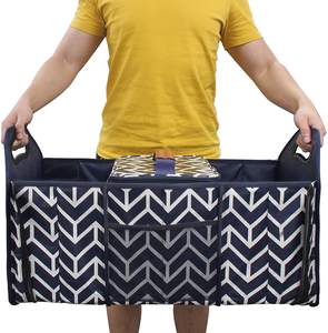 Conveniente organizador de almacenamiento de carga plegable para SUV con maletero, soporte para comestibles, caja de almacenamiento de ropa, accesorio de tela - Product Image 5