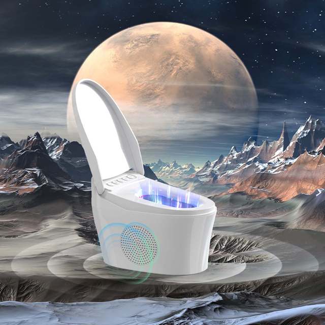 Toilet-shaped Design RGB Lighting TWS Connectivity Hands-free Calling HiFi Sound Quality 2400mAh Portable Speaker