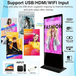 Pantalla electrónica de marketing Digital de 43 49 y 55 pulgadas, tableros de publicidad electrónicos, pantallas de tótem de señalización Digital para publicidad - Product Image 3