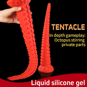 Meilleures ventes : Plug anal extra large, extra long et épais, modèle pieuvre tentaculaire Abyss, pour l'expansion anale gay, jouet sexuel à texture irrégulière - Product Image 2