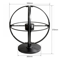 Nuevo Ventilador Holográfico de 50cm, Mini Proyector LED Esférico de 360°, Bola LED para Interiores, OEM para Eventos y Tiendas