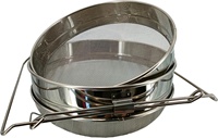 Filtres de tamis de laboratoire standard en acier inoxydable, maille métallique à armure simple, soudés, pour analyse de la farine, du sol et des vibrations en cuisine