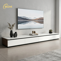 Meuble TV et table TV de luxe en bois massif, style Mid-Century Modern, pour petit appartement, salon ou chambre à coucher