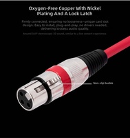 Câble audio XLR 3 broches de 1,5 m, mâle vers femelle, blindé et équilibré, coloré, pour scène, studio d'enregistrement, KTV - Vente en gros