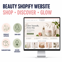 Développement de site e-commerce Shopify de beauté haut de gamme pour web et mobile avec collections régulières LionCreate