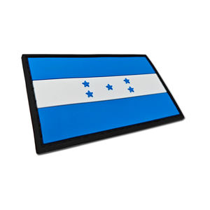 แผ่นแปะธงชาติฮอนดูรัส ทำจากยางพีวีซี ธงชาติแบบกำหนดเองได้ ผลิตตามแบบ OEM ธงชาติอเมริกัน สำหรับเสื้อผ้า ลายนูนแบบดิบ ผ้าเนื้อนุ่ม ผ้าสักหลาด แบบสามมิติ ผลิตตามสั่ง - Product Image 2