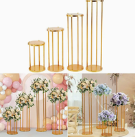 Support de décoration de mariage en métal détachable, colonne florale haute pour allée de cérémonie, centre de table pour banquets et fêtes