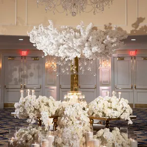 Son akrilik aynalı masa üstleri dekorasyon kaide centerpiece çiçek ayağı standı altın düğün centerpieces