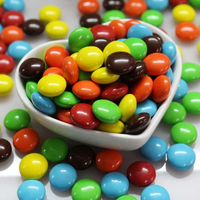 Bonbons au chocolat colorés pour enfants, 1 pièce, halal, lait revêtu de sucre, perles de chocolat, vente en gros