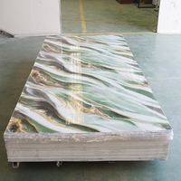 Panneaux muraux décoratifs intérieurs en PVC, imitation marbre, écologiques, imperméables, avec service de découpe