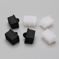 Capuchon anti-poussière moulé en silicone pour interface fibre optique SFP, noir, personnalisable OEM/ODM