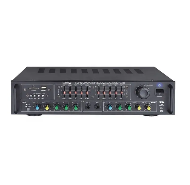 Iron Panel AV-3055 USB EQ mixer amplificatore equalizzatore 25W in vendita