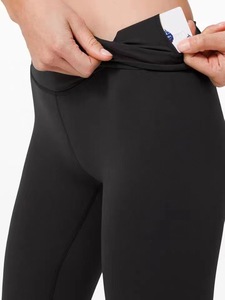 Leggings Deportivos de Cintura Alta para Mujer, Diseño de Alta Calidad, Logotipo Personalizado, Elásticos, de Nailon, Tallas Grandes, Sin Líneas Visibles, Sensación de Desnudez, para Yoga y Gimnasio - Product Image 5