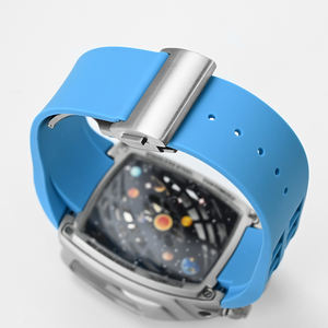 Reloj Deportivo Impermeable 3ATM ODM OEM para Hombre, Caja Rectangular de Acero Inoxidable, Correa de Silicona, Movimiento Mecánico Automático Personalizado - Product Image 6