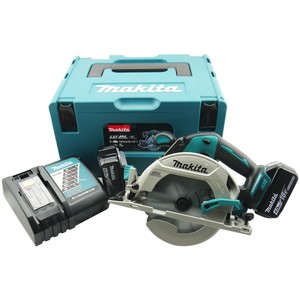 Sierra Circular Inalámbrica Original <span class=keywords><strong>Makita</strong></span> DHS680Z <span class=keywords><strong>18V</strong></span> LXT Sin Escobillas de 165 mm, Herramienta Sola (Sin Batería) para Trabajos Profesionales en Madera - Product Image 4