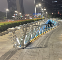 Poteau de signalisation réfléchissant en acier inoxydable de qualité ingénierie, éclairé par LED, avec design personnalisé, pour parcs et attractions touristiques