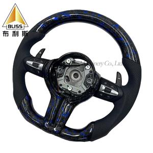 Roda kemudi mobil suku cadang balap, roda kemudi mobil serat karbon, tombol Spinner untuk BMW F32 - Product Image 5
