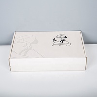 Boîte d'emballage en carton pliable personnalisée avec logo imprimé, recyclable, pour sous-vêtements, vêtements, cadeaux, avec laminage mat pour vêtements