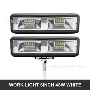 Qidewin - Lámpara de Trabajo LED de 6 Pulgadas y 48 W, Lámpara de Techo para Vehículos Todoterreno, Lámpara de Punto - Product Image 5