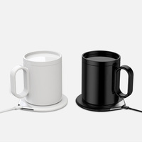 Neujahrs kreativität Keramik wärmer Cup Pad Drahtloses Ladegerät 55 Grad Smart Kaffeetasse wärmer