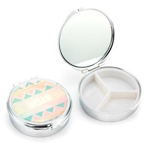 Tùy chỉnh <span class=keywords><strong>DIY</strong></span> thăng hoa logo kim loại hình tròn du lịch Pocket <span class=keywords><strong>Pill</strong></span> lưu trữ trường hợp - Product Image 5