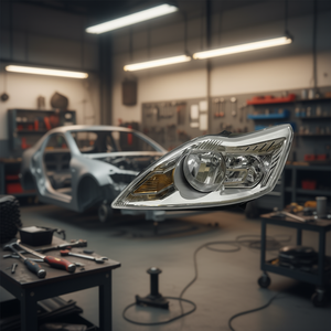 Faro Delantero Cromado FARO para Focus 2009-2011 Modelo P0049, Actualización de Iluminación, Repuesto Nuevo - Product Image 2