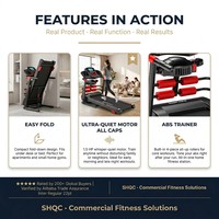Tapis roulant intelligent pour usage domestique, silencieux, pliable, électrique, écran LCD, moteur 1,5 CV, amortissement des chocs, programmes d'exercice réglables pour cardio en intérieur