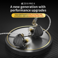KZ ZS10 Pro X-Auriculares deportivos de alta fidelidad, cascos internos con cable y Monitor de graves para música