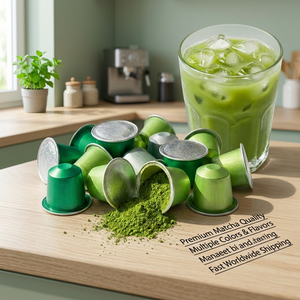 Cápsulas de Matcha Recargables, Cápsulas de Té Verde Compatibles con Nespresso, Dolce Gusto y Keurig, Dosis Individual, Ecológicas, Venta al Por Mayor - Product Image 6