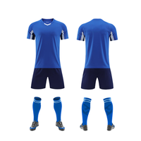 Seragam Olahraga Warna Kustom Jersey Sepak Bola Pria Poliester Cepat Kering Seragam Latihan
