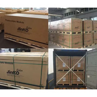 Jinko Tiger modul PV surya tipe Neo N, Panel surya Mono wajah dua 570W-590W dengan PERC setengah sel teknologi IBC harga pabrik
