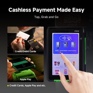 Distributeur automatique de boissons froides compact sans congélateur Haha Vending AI DC360 Combo avec paiement automatique, autoportant, noir - Product Image 2