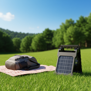 Ventilador Solar de 7 Pulgadas, 4W, Recargable y Portátil para Actividades al Aire Libre - Product Image 2