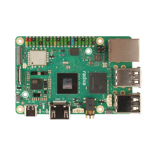 Radxa Cubie A7A Allwinner A733 Octa-Core SOC Single Board Computer Development Board 3TOPS AI Acceleration RISC-V LPDDR5