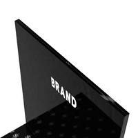 Exhibidor de Acrílico en Forma de L con Logotipo Personalizado APEX para Tiendas de Cosméticos, con Tratamiento de Superficie Pulido, para Servicio OEM/ODM