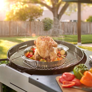Grille <span class=keywords><strong>de</strong></span> cuisson extérieure en treillis métallique d'acier inoxydable antiadhésive pour barbecue au <span class=keywords><strong>charbon</strong></span>, accessoire soudé, taille personnalisable, avec panier à brochettes - Product Image 6