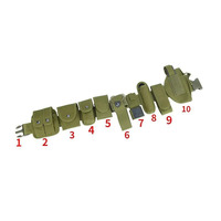 Ceintures tactiques modulaires à boucle à dégagement rapide pour les passionnés de sport, équipement multifonctionnel en Oxford pour le camping