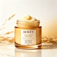 Baume pour la peau au suif de bœuf nourri à l'herbe BOVEY 30ml Réparation naturelle de la barrière cutanée Hydratation intense Apaisement des peaux sèches Baume facial