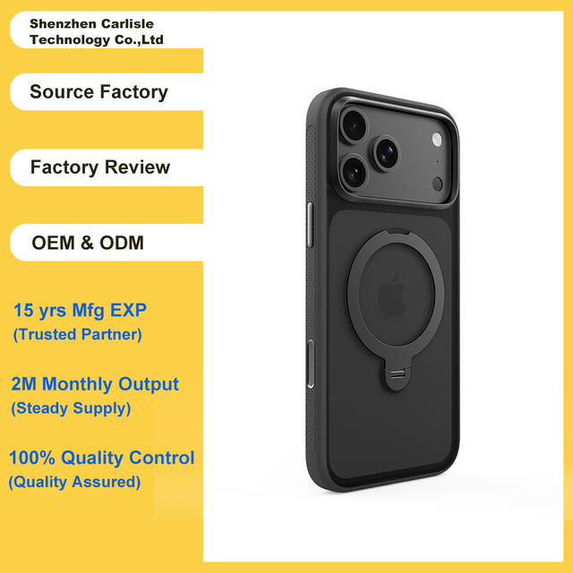 360° Rotating Magnetic Phone Case Cover for Invisible Magnetic Ring Stand Case for iPhone 17 Pro Max Ostand Design Phone Case