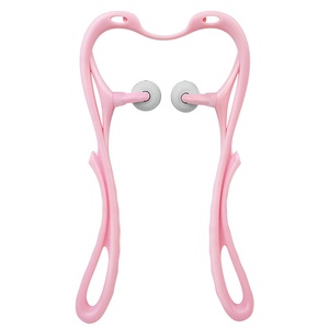 Masajeador de cuello cervical de doble punto de presión de mano con logotipo personalizado con producto de masaje de calidad Manual de 6 bolas - Product Image 5