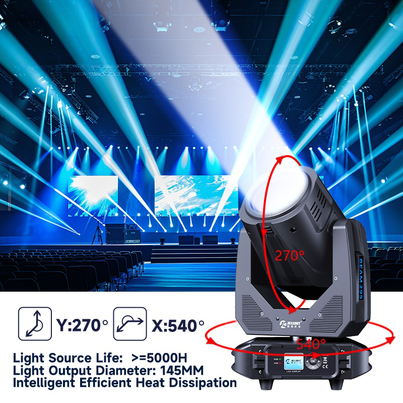LED Stage Light Sharpy Beam 295W 14r Moving Head Beam Light